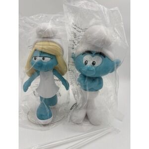 Regal Theatres Exclusive Smurfs & Smurfette Movie Cups w/‎ Straws 11" New Sealed